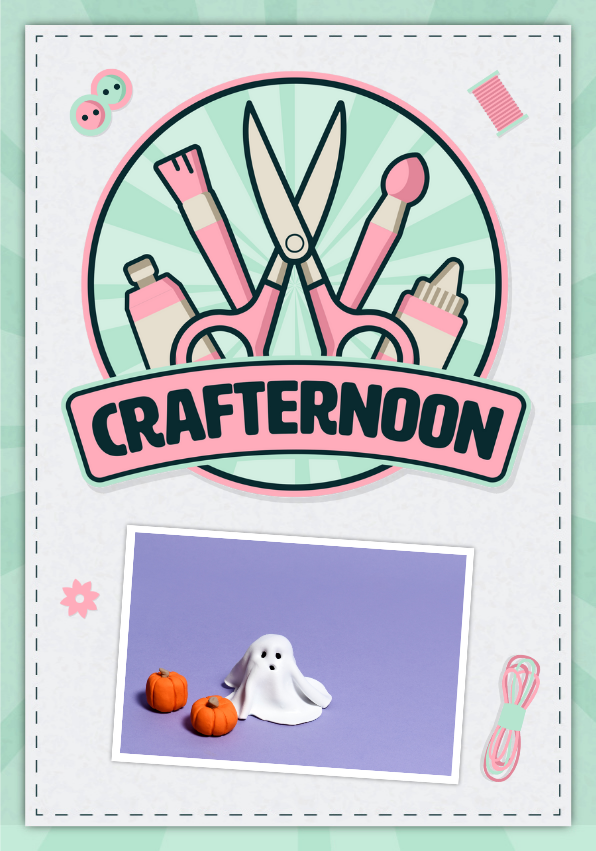 Halloween Ghost Clay Pots - Crafternoon